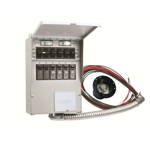 50 amp manual transfer switch for generator